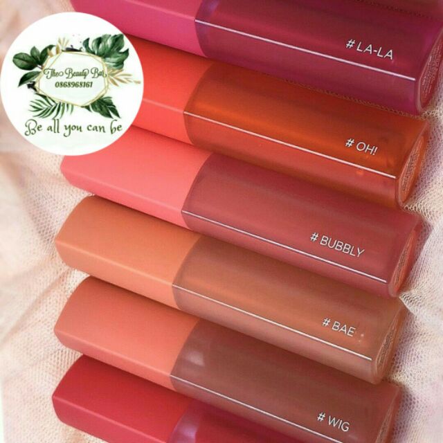 Son tint Holika Holika Heart Crush Glow Tint Air 3g - Son bóng Holika Holika nhập khẩu Hàn Quốc