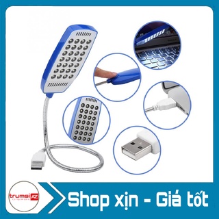 Đèn Led 28 Bóng Siêu Sáng Để Bàn Cổng USB Thân Hợp Kim Uốn Dẻo Cong Tùy Ý