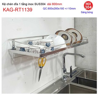 KỆ ĐỰNG CHÉN BÁT INOX KAG-RT1139