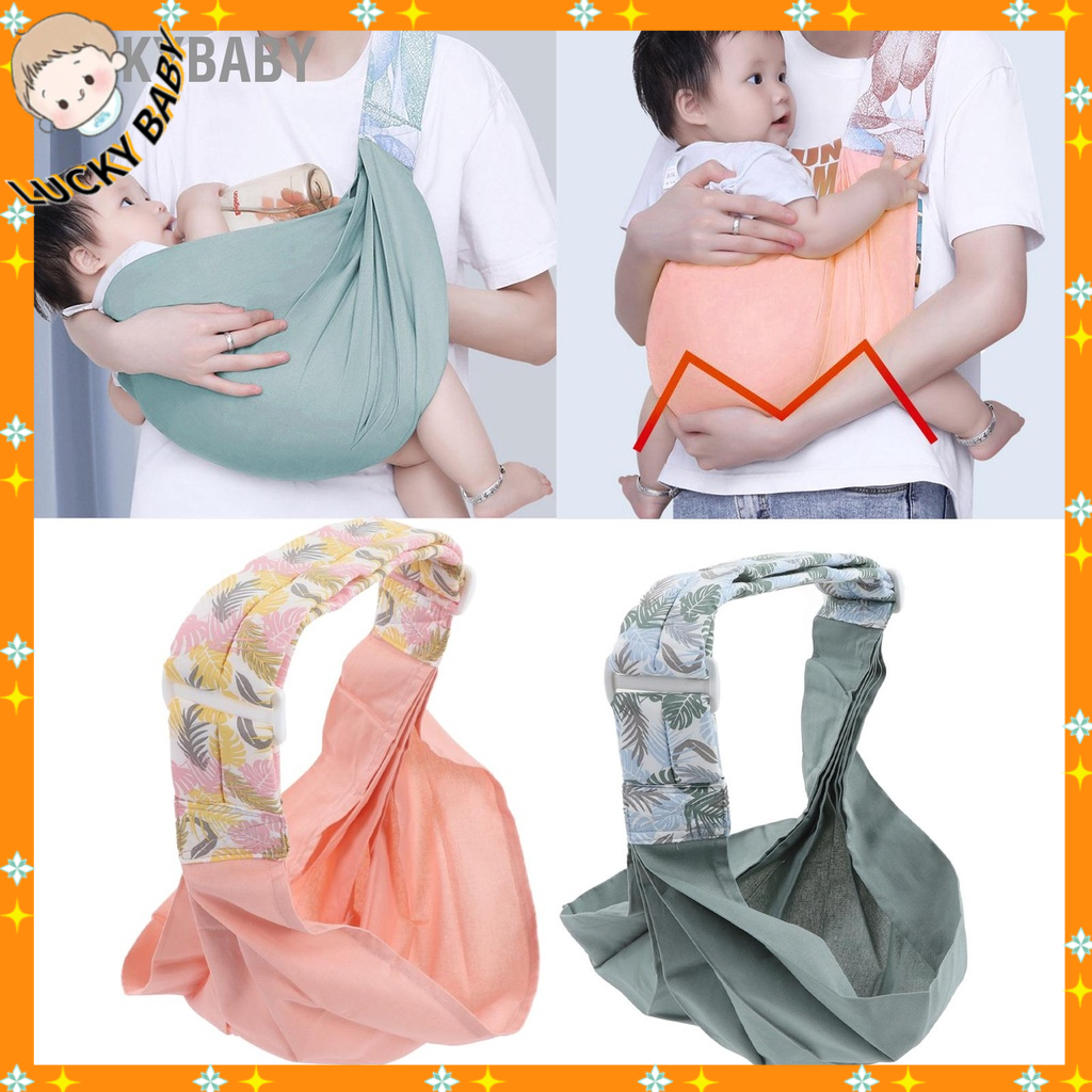 LUCKYBABY Địu em bé Mang thoáng khí Thân thiện với làn da Có thể điều chỉnh Dây quấn cho trẻ sơ sinh từ 0 đến 24 tháng