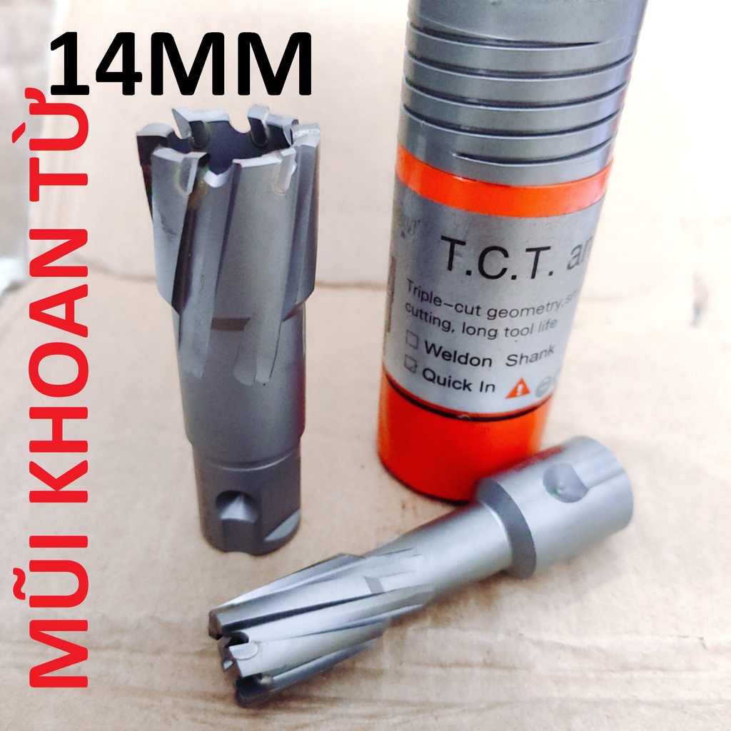 Mũi khoan từ 14mm, đầu hợp kim siêu bền phi 14, me cắt 35mm