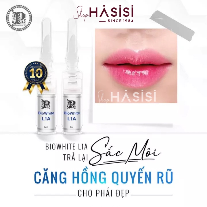 Kem Khử Thâm Làm Hồng Môi - MIBITI PRUDENTE - Biowhite 5ml #L1A