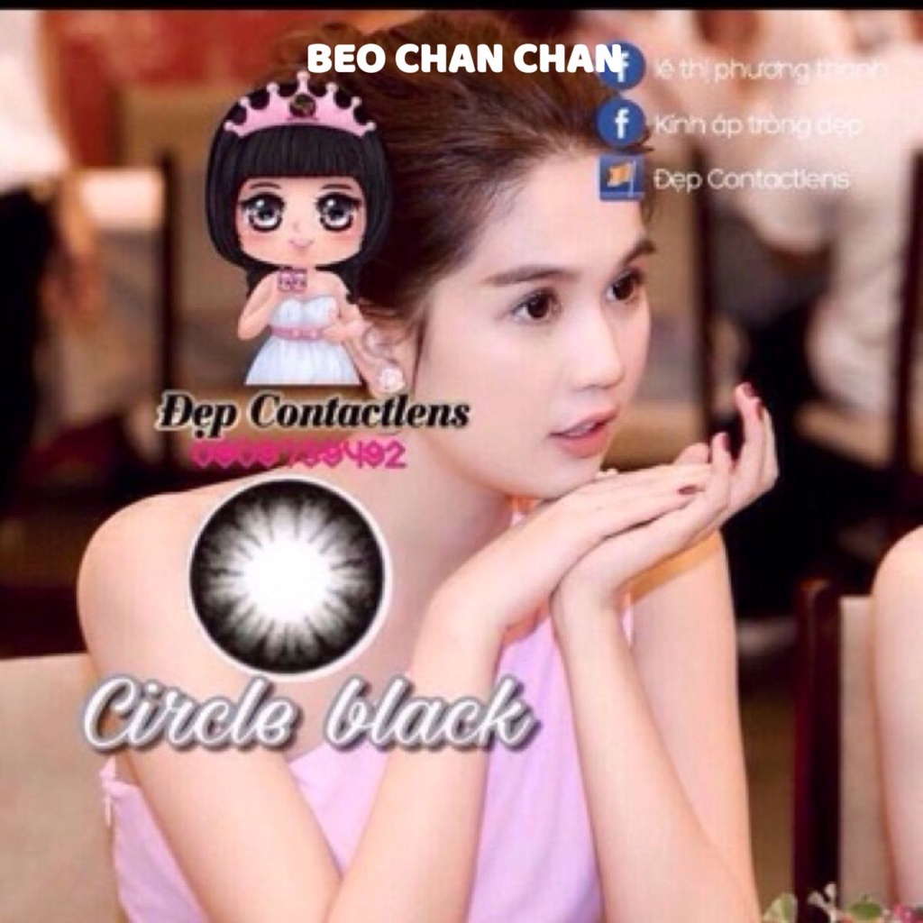 Lens vassen Hàn Quốc KÍNH ÁP TRÒNG_Circle Black