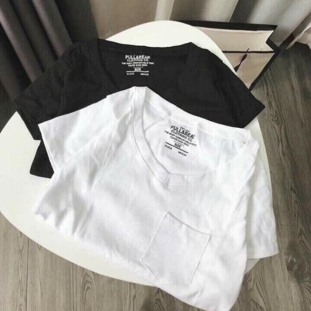 Áo phông cổ tim pull loại 1