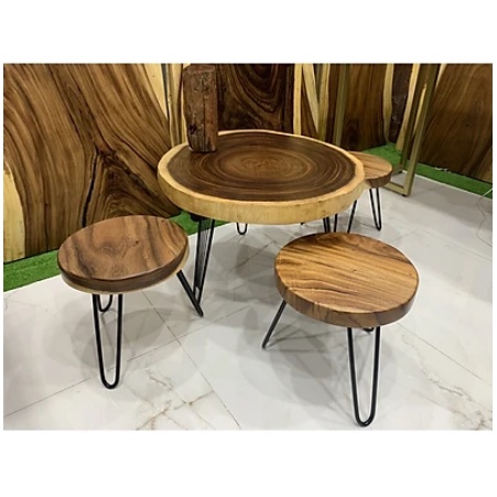 Bộ bàn ghế sofa gỗ me H3