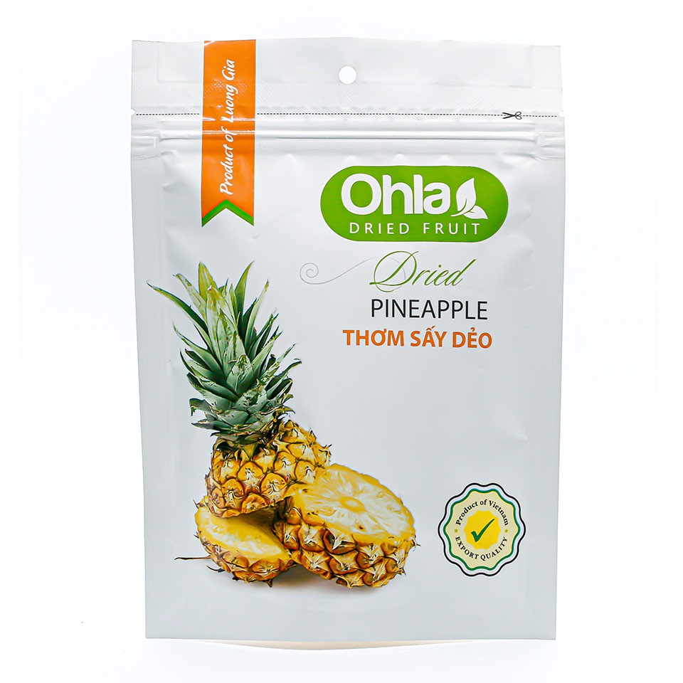 Thơm sấy dẻo Ohla - Gói 100 Gram [Công ty Lương Gia]