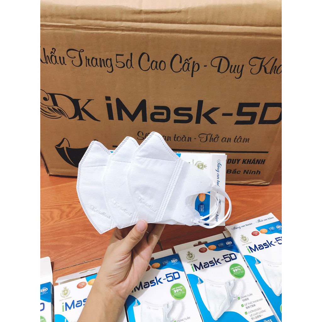 Hộp 10 Chiếc Khẩu Trang 5D Mask Duy Khánh Kháng Khuẩn Chính Hãng Công Ty