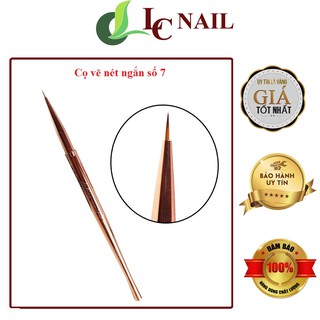 Cọ vẽ nail Jeliva số 7, Cọ vẽ nét ngắn màu vàng đồng