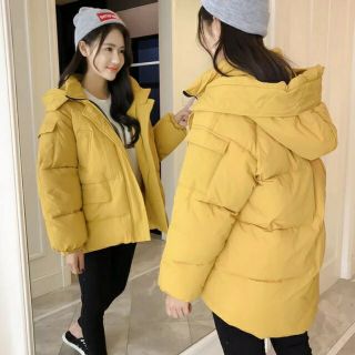 Áo phao hàn quốc mũ to túi 2 bên Hàng order - có sẵn đen S hagauorder