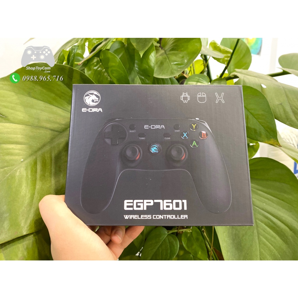 Tay Cầm Chơi Game E-dra EGP7601 Wireless Không Dây Chính Hãng cho PC / Laptop / Mobile Tối Ưu FO4 / FIFA / PC, Laptop