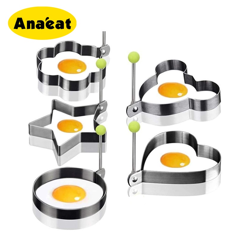 Khuôn chiên trứng ốp la/bánh kếp ANAEAT bằng thép không gỉ dụng cụ nấu ăn cho nhà bếp