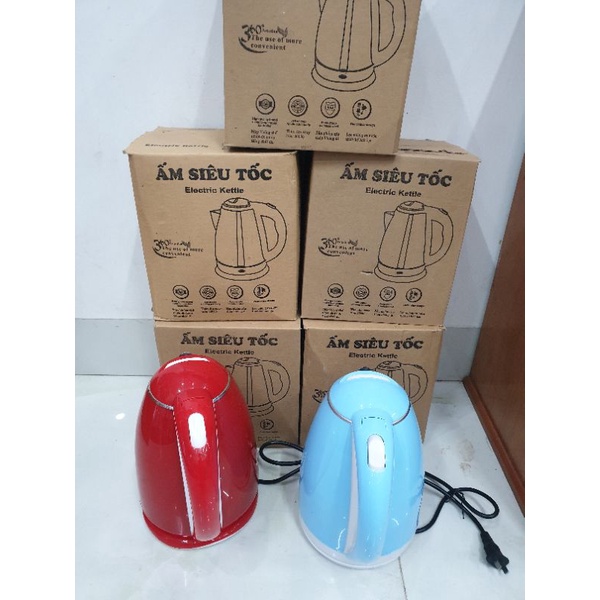 ( siêu rẻ ) Ấm siêu tốc Electric kettle 2 lớp 1,8 lít