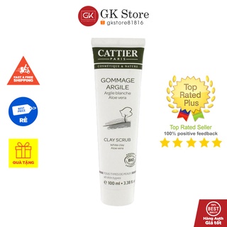 Tẩy Tế Bào Chết Scrub Cattier Clay (Màu Xám)