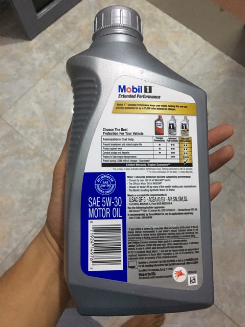 MOBIL 1 EXTENDED PERFORMANCE 5W-30