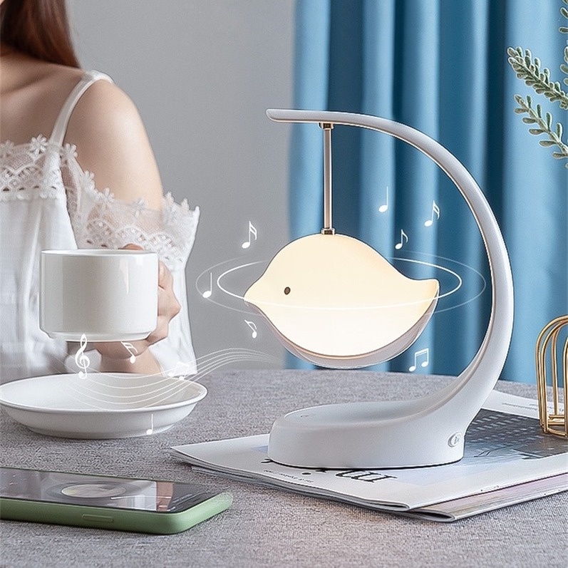 Đèn Ngủ Led Thông Minh Kết Nối Bluetooth Điều Khiển Cảm Ứng Có Thể Sạc Lại Bằng Cổng USB