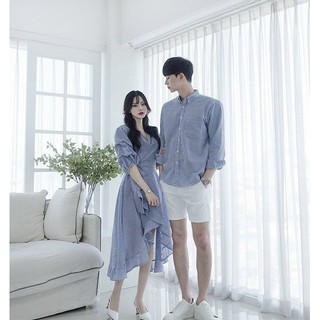 SET CẶP VÁY ÁO SƠ MI NAM NỮ