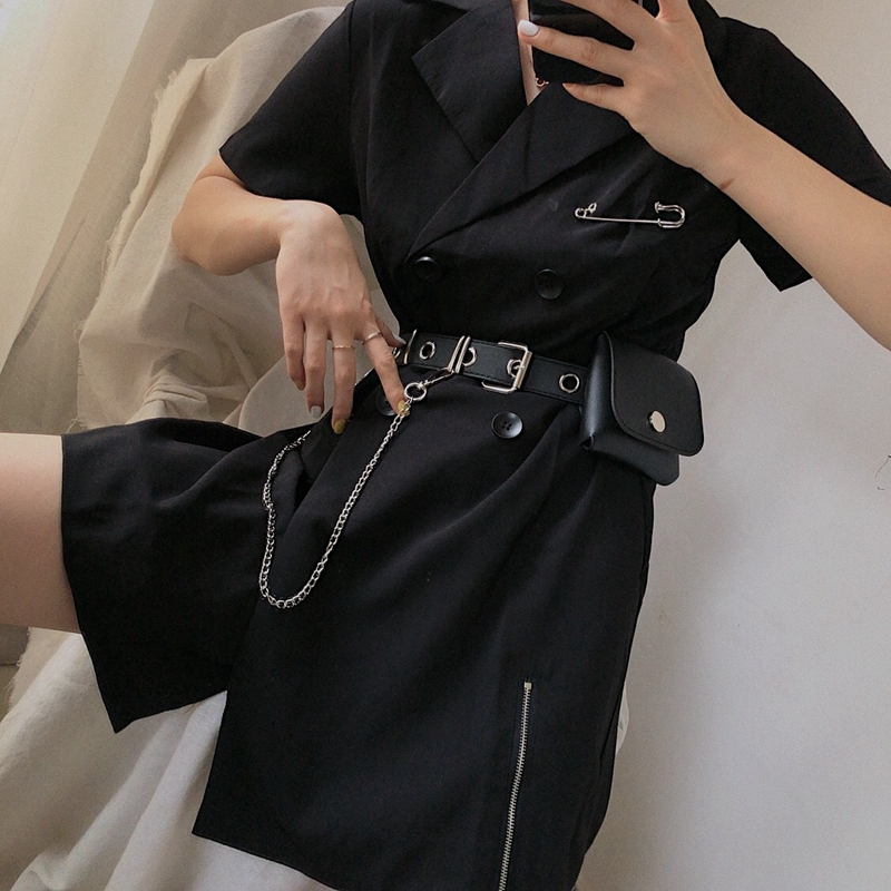 Thắt lưng phối ví dây xích phong cách cá tính cho nữ 22580