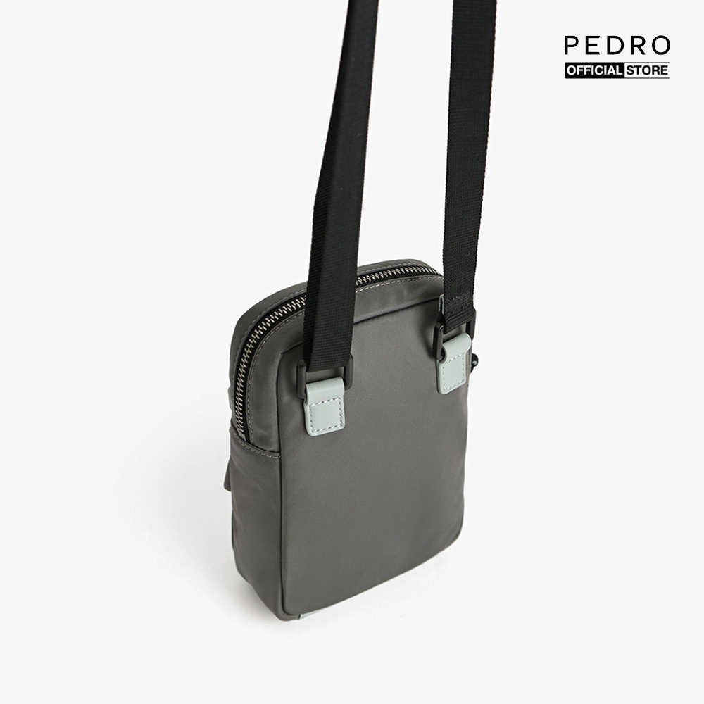 PEDRO - Túi đeo chéo nam chữ nhật phối dây rút Mini Nylon PM2-25210193-01