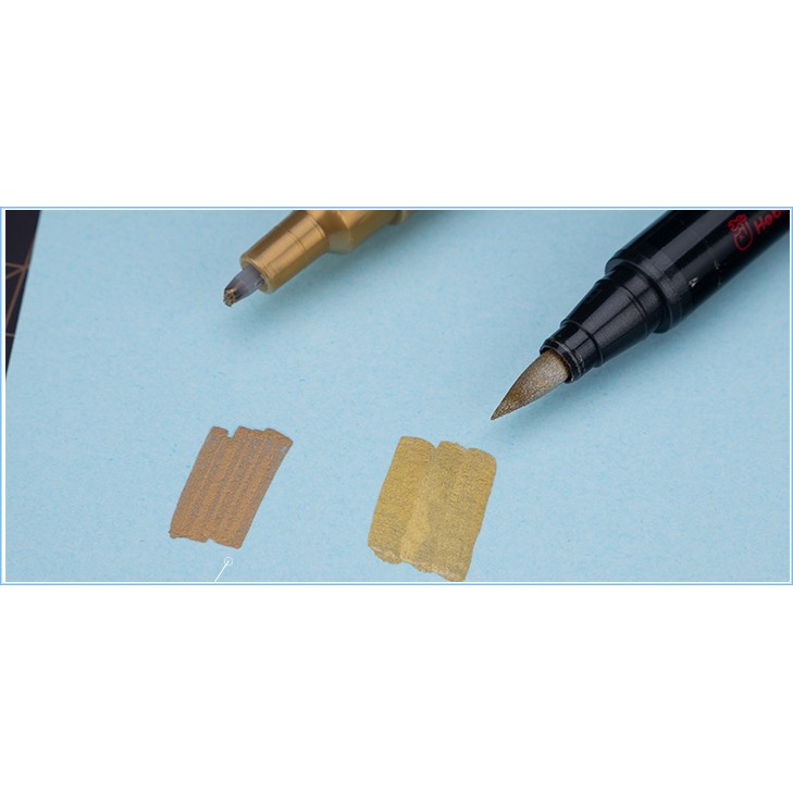 Hobby Mio: Bút sơn mô hình Gundam Marker đầu lông màu metalic - clear - phản quang - cơ bản