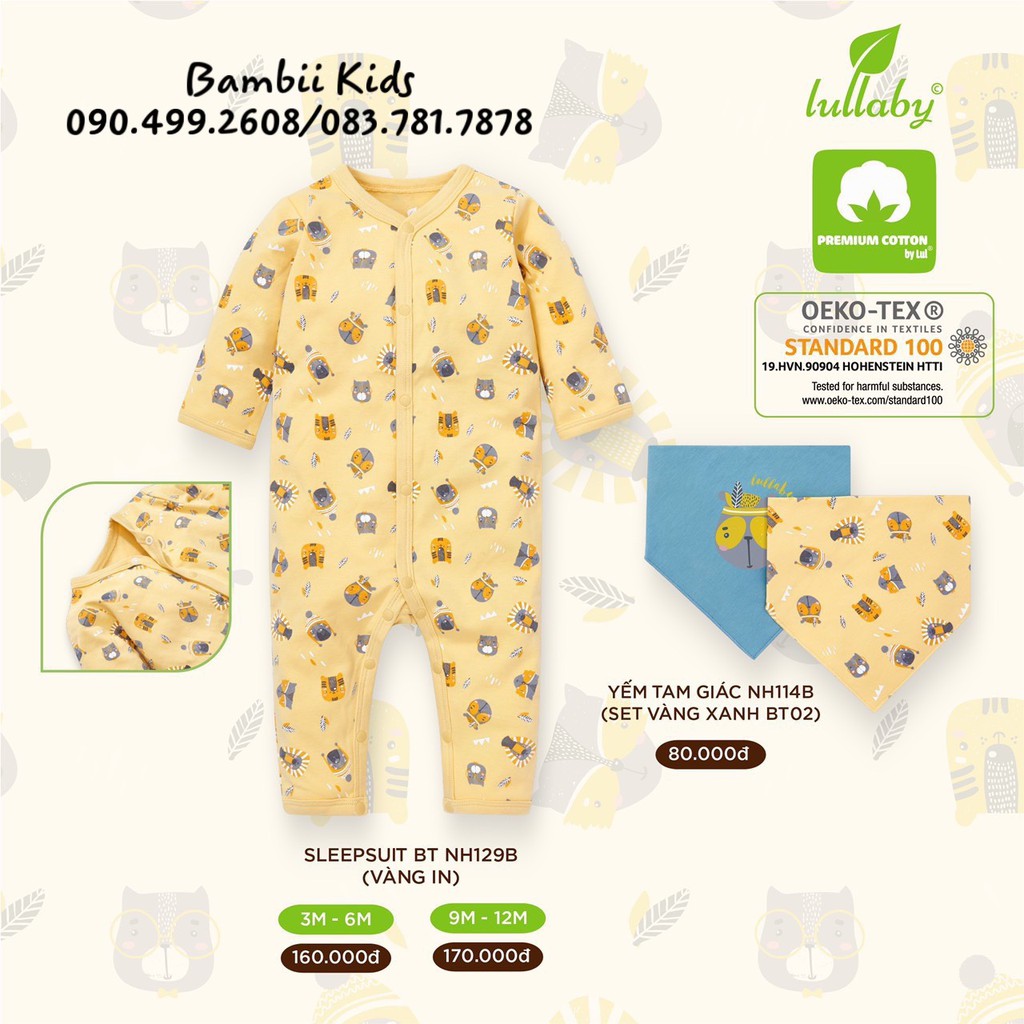 [LULLABY SALE] Bộ Body Cotton Nỉ thu đông bé trai / bé gái