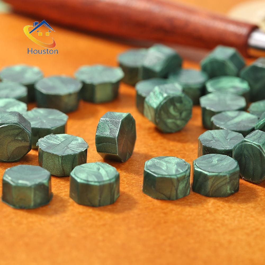 Set 100 hạt sáp đóng dấu đa năng phong cách vintage