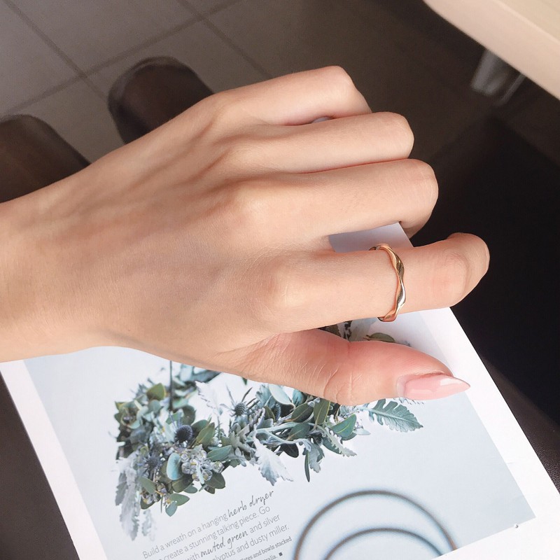 Nhẫn Vòng Xoắn Phong Cách Cổ Điển Hồng Kông B888