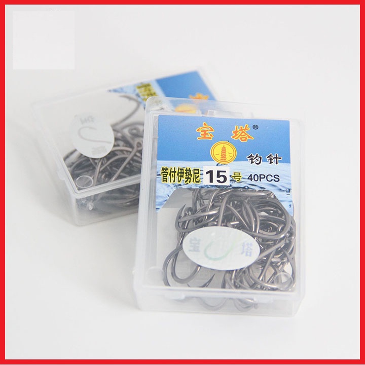 Hộp Lưỡi Câu Cá, Dùng Câu Đơn, nhạy cá, Câu Đài Bằng Thép Không Gỉ Cao Cấp_docauquangdinh