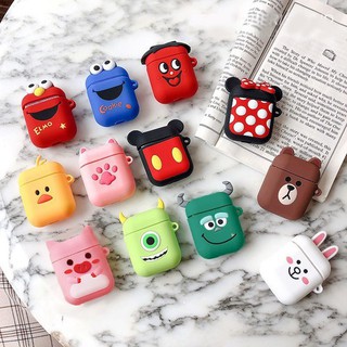 Túi Silicon Dành Cho Tai Nghe Airpods - Ốp Bảo Vệ Tai Nghe Cho Airpod, Case Airpods 1, Airpods 2 i11 i12, i7s, i9s .....