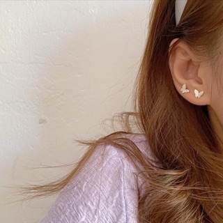 [silver925] Đôi Khuyên Tai 🦋 Xinh Xắn