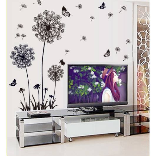 Decal dán tường hoa bồ công anh