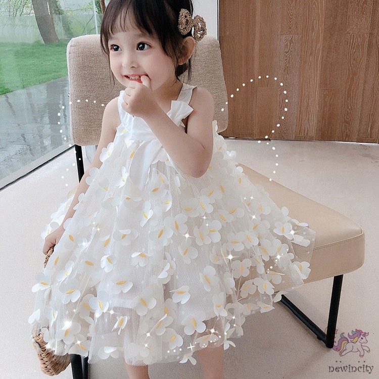 Đầm bé gái họa tiết hoa phong cách Hàn Quốc thời trang mùa hè mẫu mới