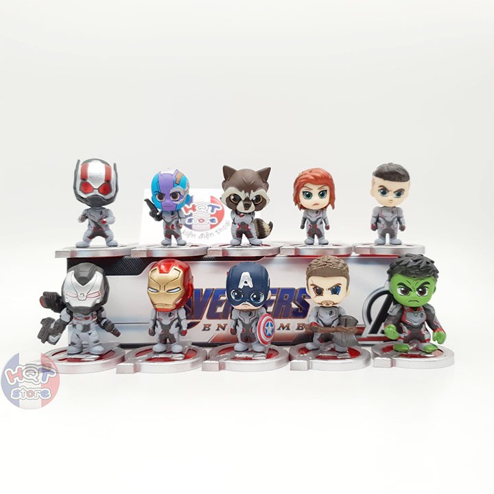 Bộ 10 mô hình siêu anh hùng Avengers 4 Endgame Marvel Mini