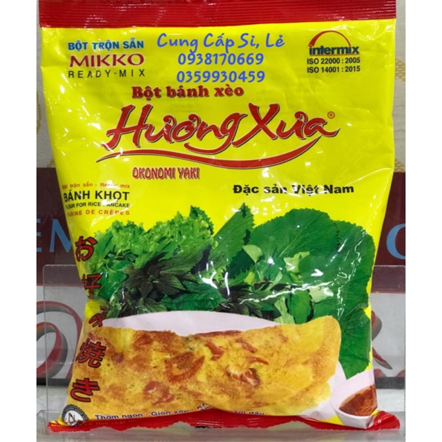 Bột bánh xèo, bánh khọt 500gr - HƯƠNG XƯA MIKKO