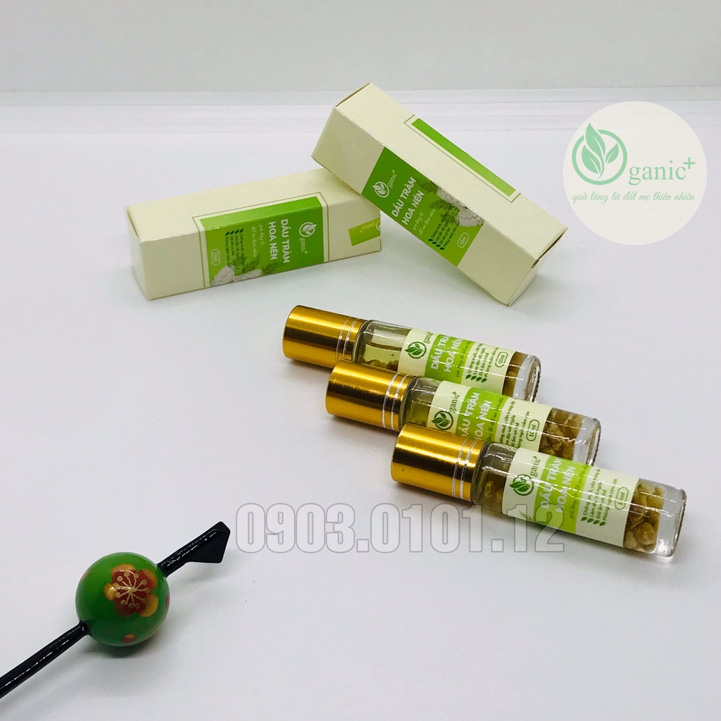 Dầu tràm hoa nén huế chai bi lăn 10ml tiện lợi,  tinh dầu tràm trà nguyên chất cho bé