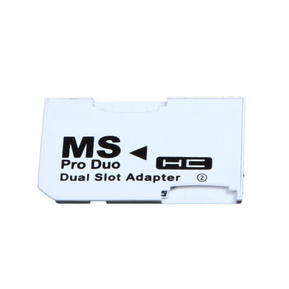 DECEBLE Dual Slot Micro For SD SDHC TF to Memory Stick MS Card Pro Duo Reader Adapt #UK