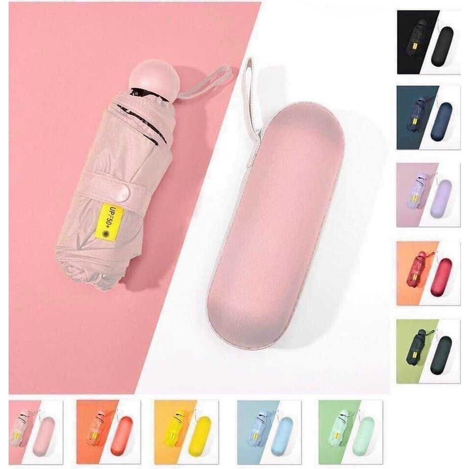 Hàng Nhật. Ô /Dù Mini siêu xinh, xịn có hộp đựng tiện bỏ cốp xe