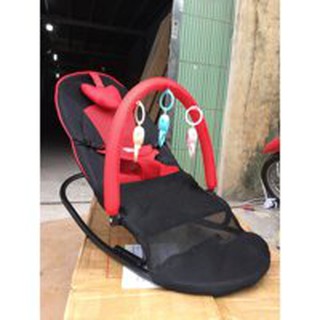 [ RẺ NHẤT SHOPEE ] Ghế rung nhún cao cấp chân cong kèm đồ chơi + gối đầu