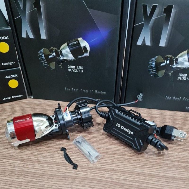 Bi LED mini ADI JC X1 Taiwan 🇹🇼  chân H4 lắp zin Plug and Play