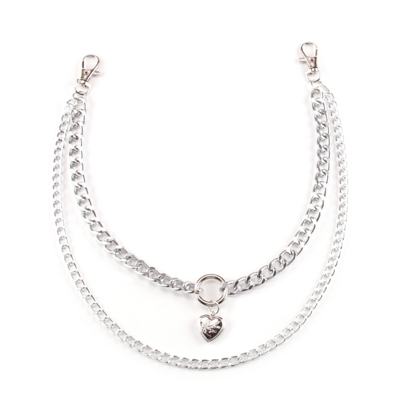 Youyo Móc Khóa Dây Xích Dạng Ví Dày Nặng Phong Cách Punk Hip Hop Trang Sức Cho Quần Jean / Xe Đạp