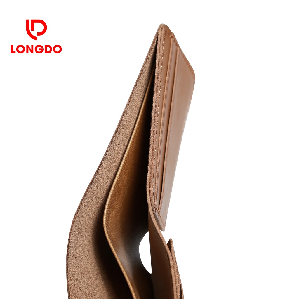 Ví da nam handmade - Cam kết 100% da bò thật - Bảo hành 5 năm - Thương hiệu uy tín Longdo Leather - B03