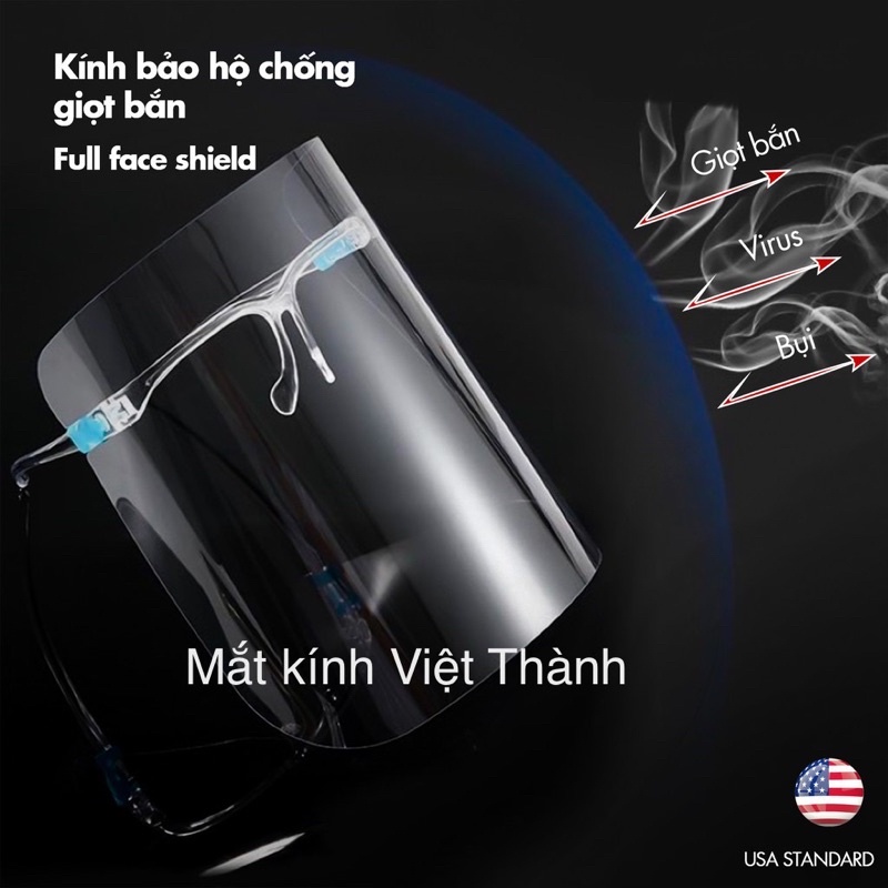 ❌Có Sẵn Hcm❌ Màng Chắn Giọt Bắn Kính Chống Giọt Bắn Chống Dịch Face Shield Tấm Chắn Bảo Hộ Văng Dầu