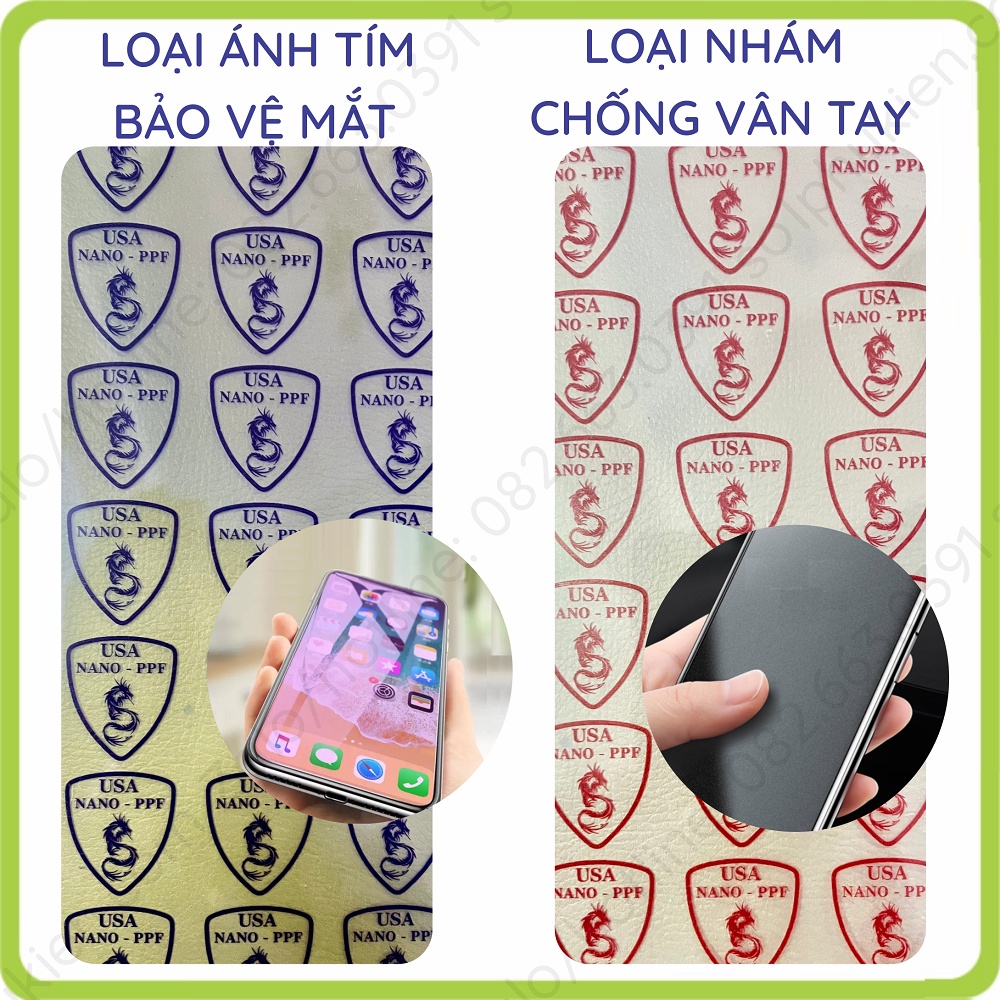 Dán cường lực Vivo V15 / V15 pro nano trong suốt, chống vân tay, bảo vệ mắt chuẩn cường lực 9H+