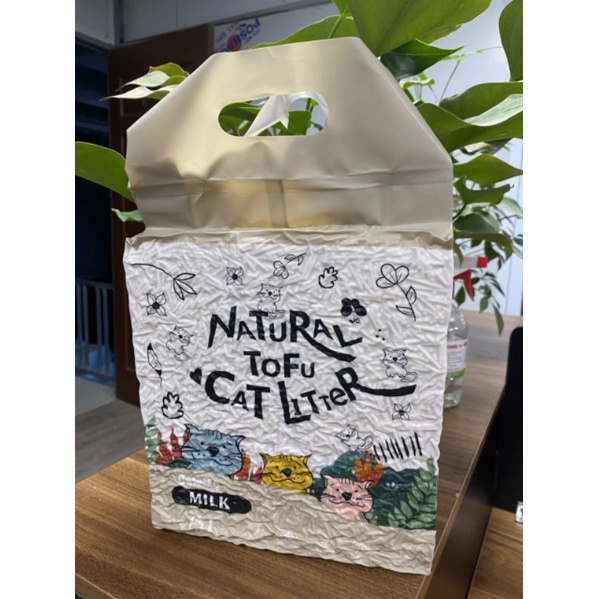 Cát đậu nành Natura , cát vệ sinh mèo siêu xịn mùi sữa, trà xanh
