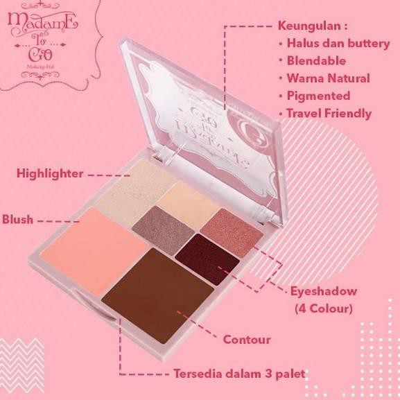 (hàng Mới Về) Bảng Phấn Mắt Madame Gie Madame To Go Thú Vị | BigBuy360 - bigbuy360.vn