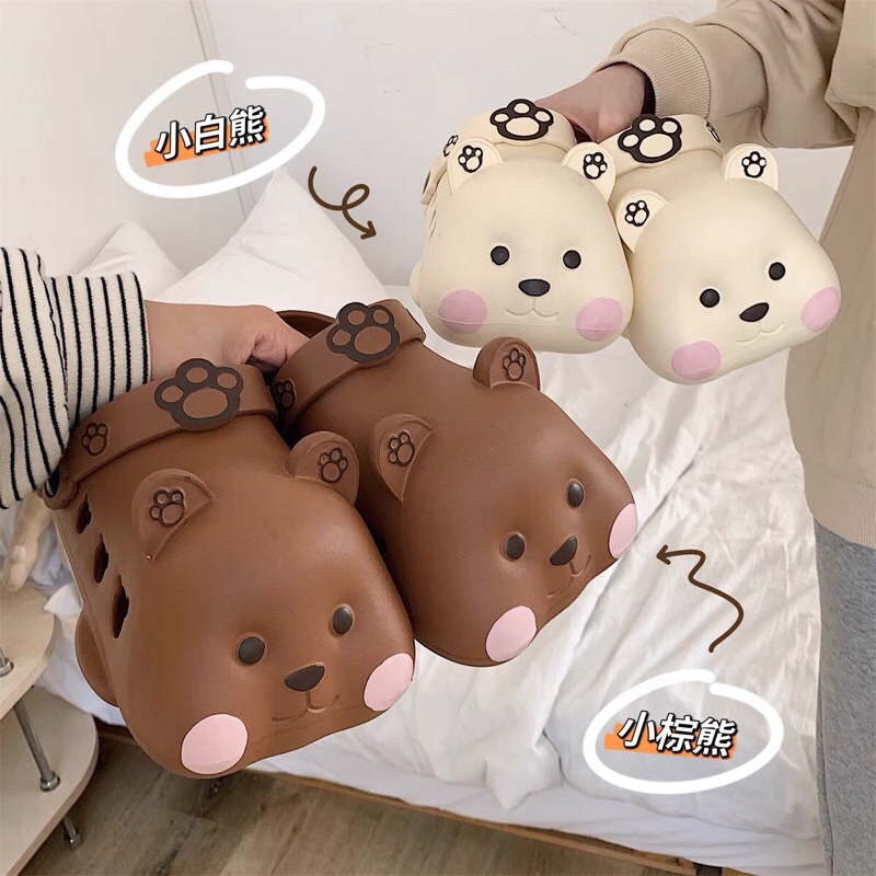 Dép sục gấu má hồng dễ thương cute hàng chuẩn loại 1 kèm ảnh thật