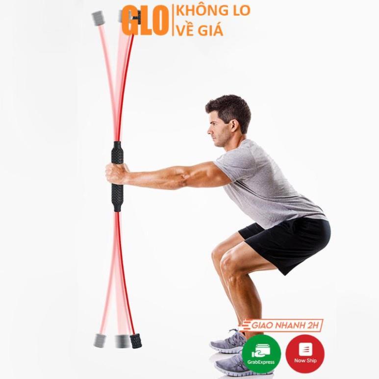 [Hỏa Tốc HCM] Dụng Cụ Fitness Tập Thể Dục, Thanh Rung FLEX BAR Đàn Hồi Tập Gym Đa Năng Làm Gọn Cơ Thể Săn Chắc