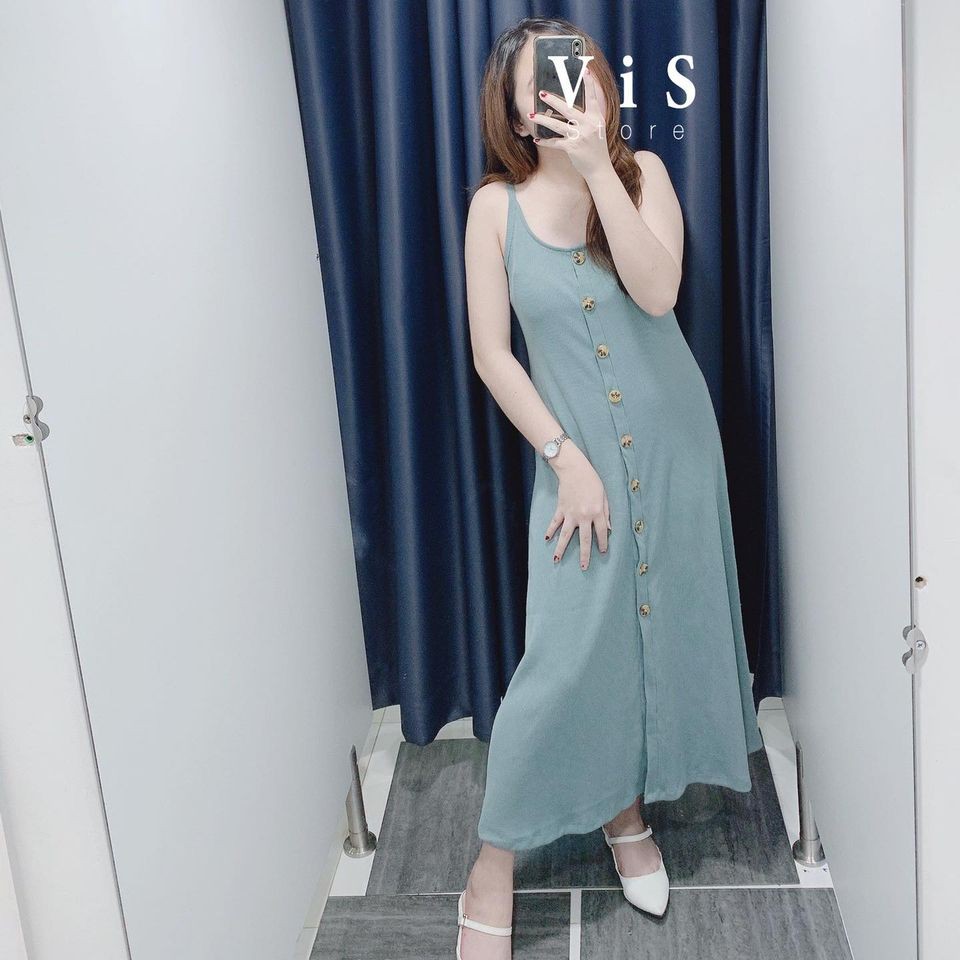 [Mã FAGREEN245 giảm 10% tối đa 30K đơn 99K] ĐẦM HAI DÂY CHẤT THUN MỀM MÁT | BigBuy360 - bigbuy360.vn