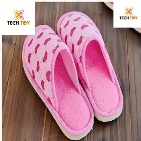 SIÊU RẺ GIÁ SỈ  Dép bông cao cấp đi trong nhà hình trái tim siêu cute ĐÀ NẴNG TECHTOY