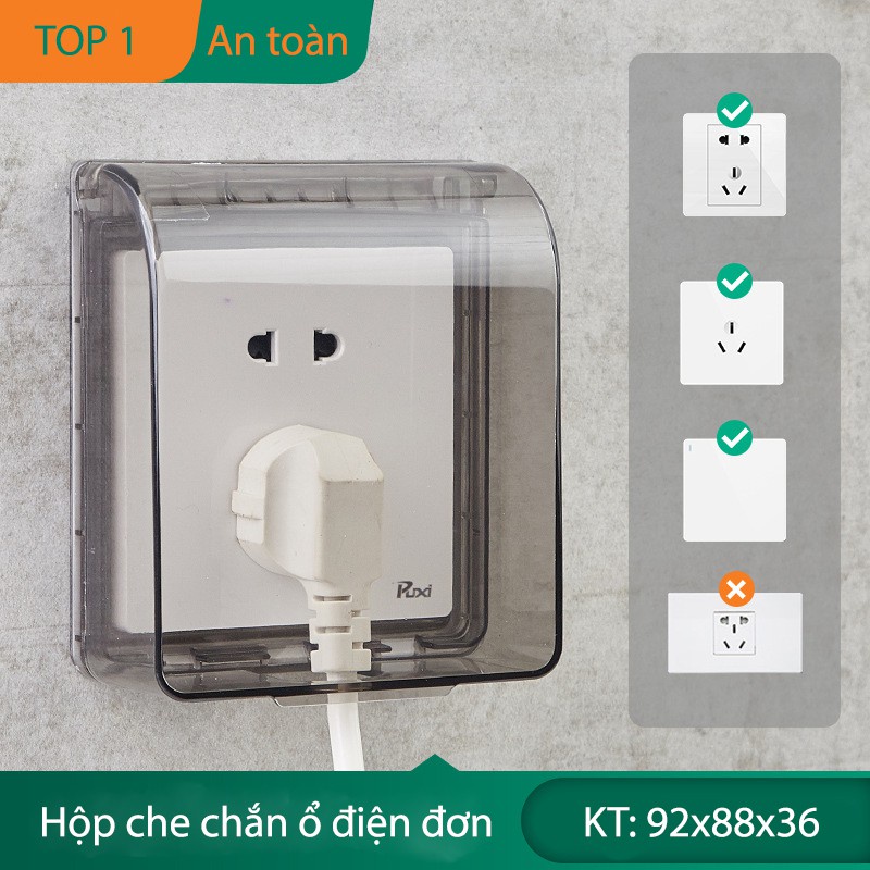 Hộp Nắp Chụp Ổ Điện, Chuông cửa chống nước mưa An Toàn Chống Nước Cho Công Tắc Ổ Cắm