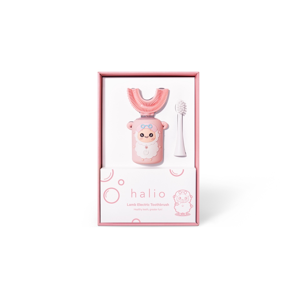 Đầu Bàn Chải Điện Cho Bé Halio U-Shaped Replacement Head Pink